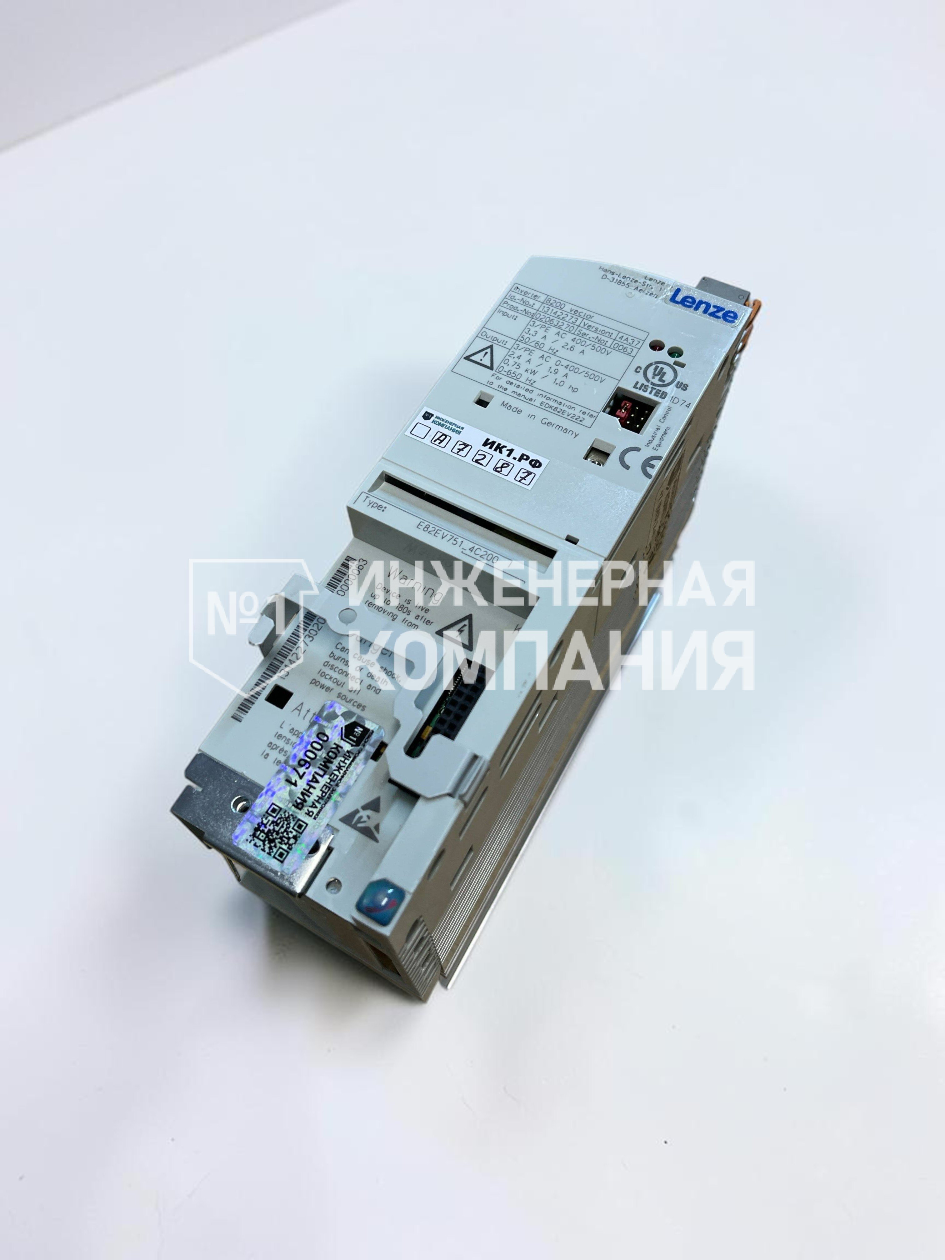 ремонт частотного преобразователя Lenze E82EV751_4C200 в Инженерной компании №1